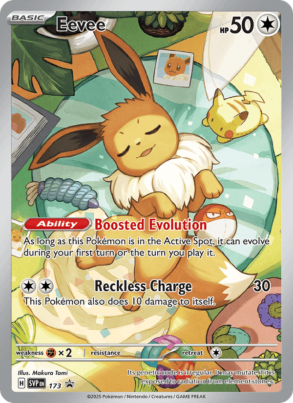 Eevee printed card
