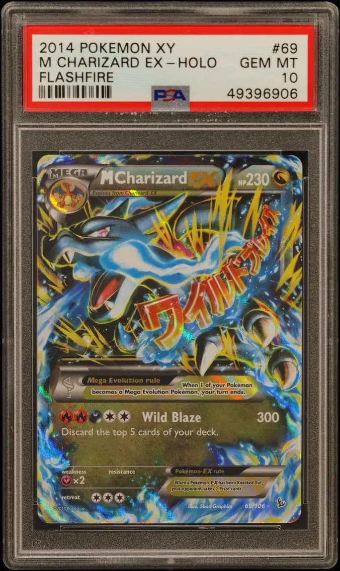 2014 #69 M Charizard EX PSA 10 XY Flashfire