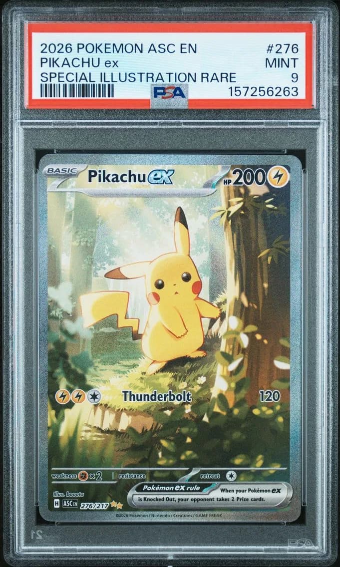 Pikachu ex slab