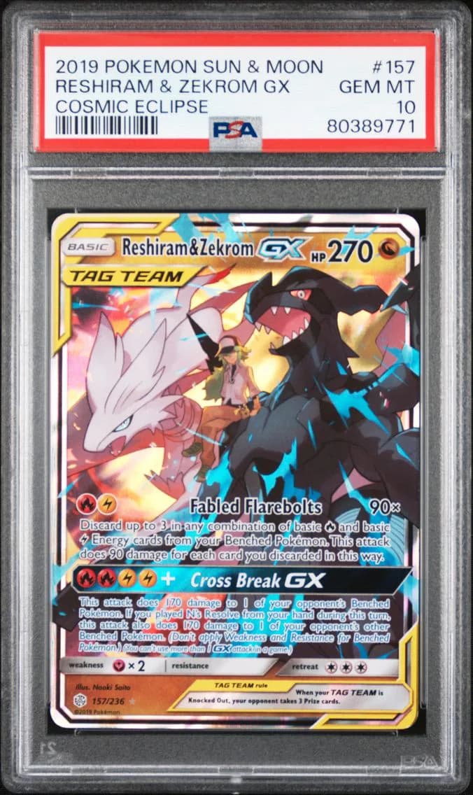 Reshiram & Zekrom-GX slab
