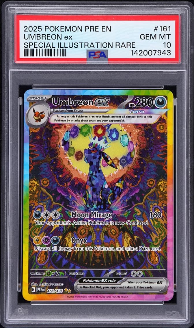 2025 #161 Umbreon EX PSA 10 Pre EN-Prismatic Evolutions