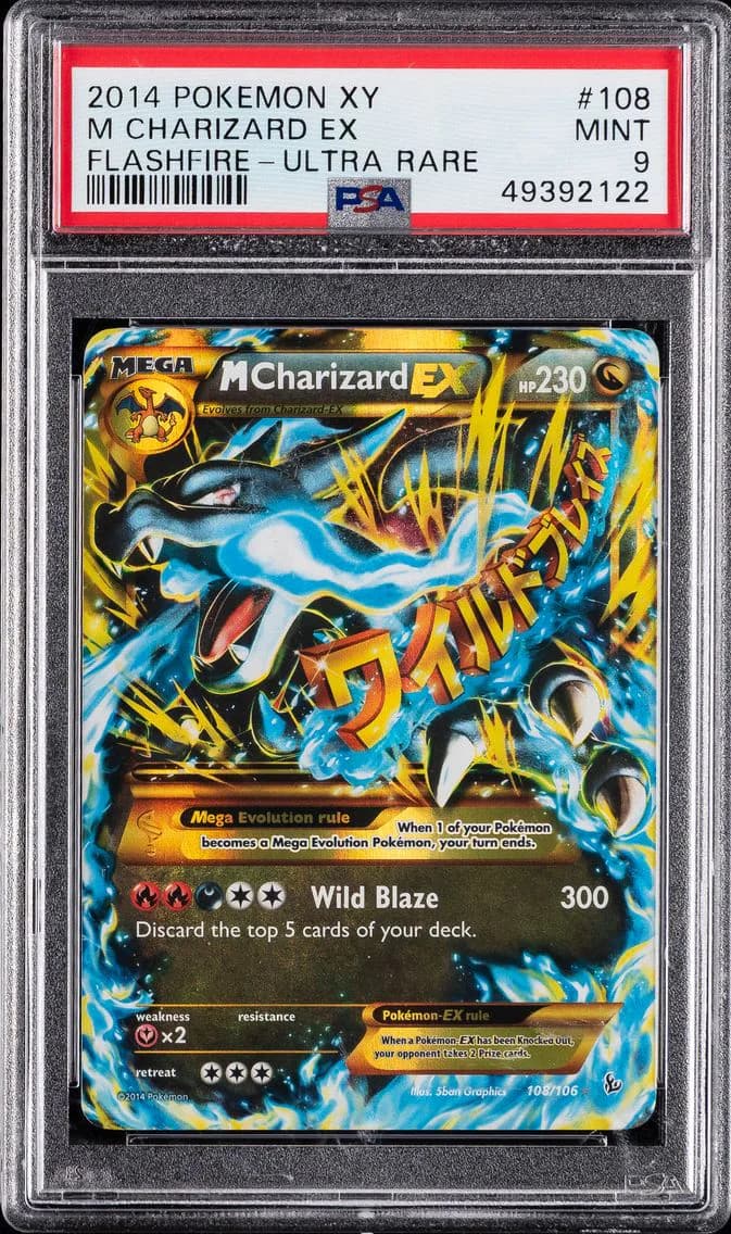 2014 #108 M Charizard EX PSA 9 X