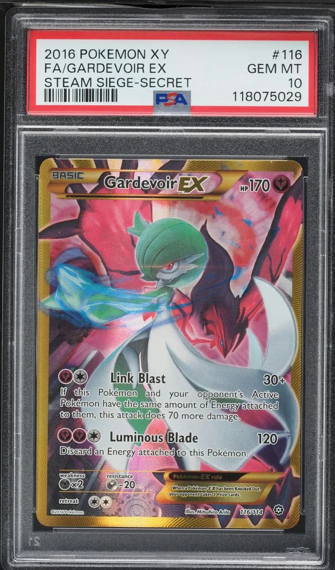 2016 #116 Full Art/Gardevoir EX PSA 10 XY Steam Siege Pokemon