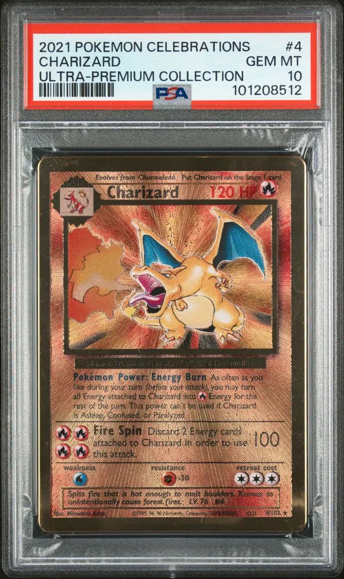 2021 #4 Charizard PSA 10 Celebrations Ultra-Premium Collection Pokemon