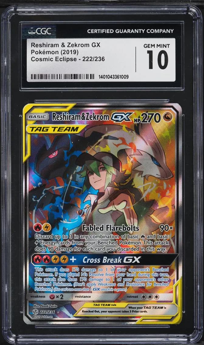 Reshiram & Zekrom-GX slab