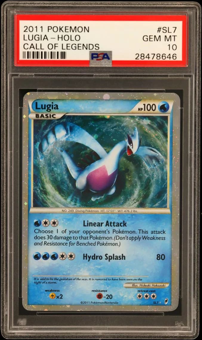 2011 #SL7 Lugia-Holo PSA 10 Call of Legends