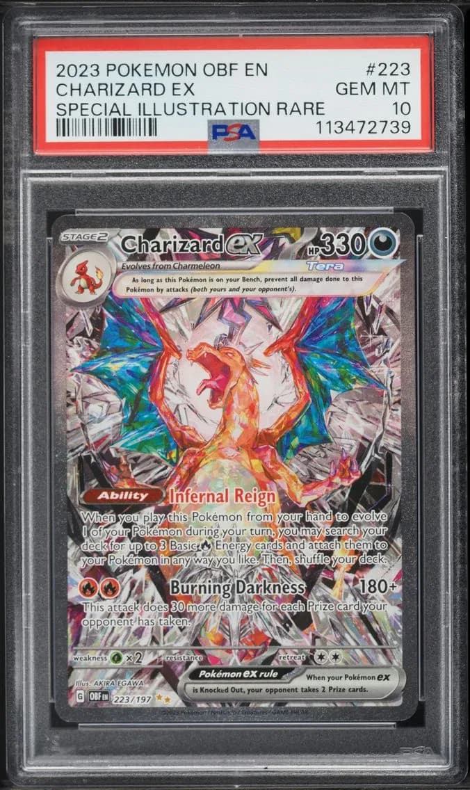 Charizard ex slab