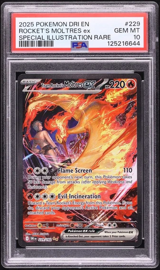 Team Rocket's Moltres ex slab