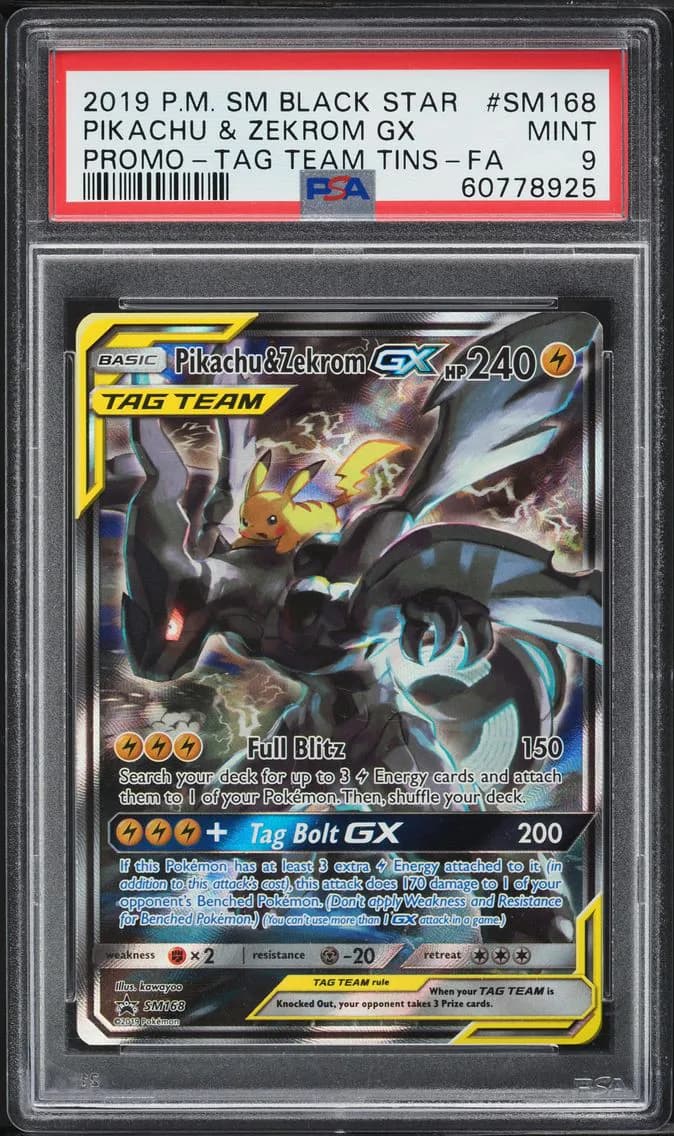 Pikachu & Zekrom-GX slab
