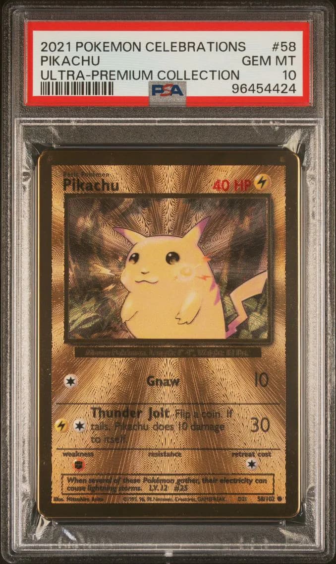 2021 #58 Pikachu PSA 10 Celebrations Ultra-Premium Collection Pokemon