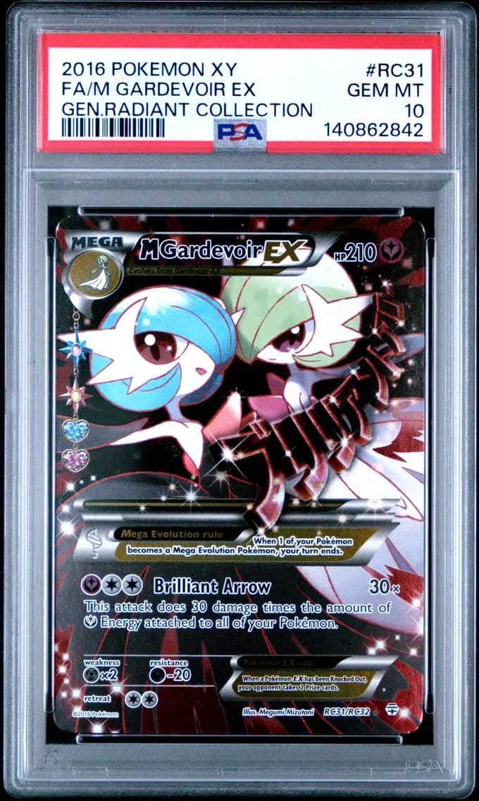 2016 #RC31 Full Art/M Gardevoir EX PSA 10 XY Generations Radiant Collection