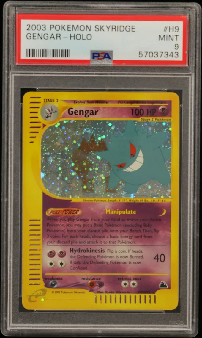 2003 #H9 Gengar-Holo PSA 9 Skyridge