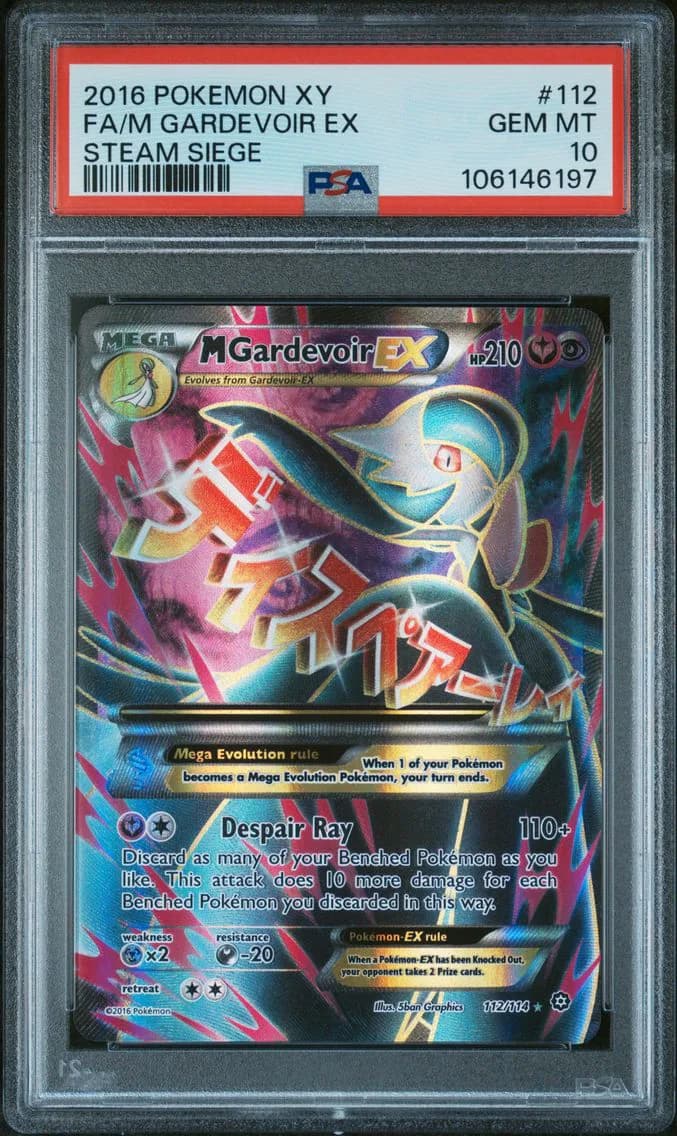 2016 #112 Full Art/M Gardevoir EX PSA 10 XY Steam Siege Pokemon
