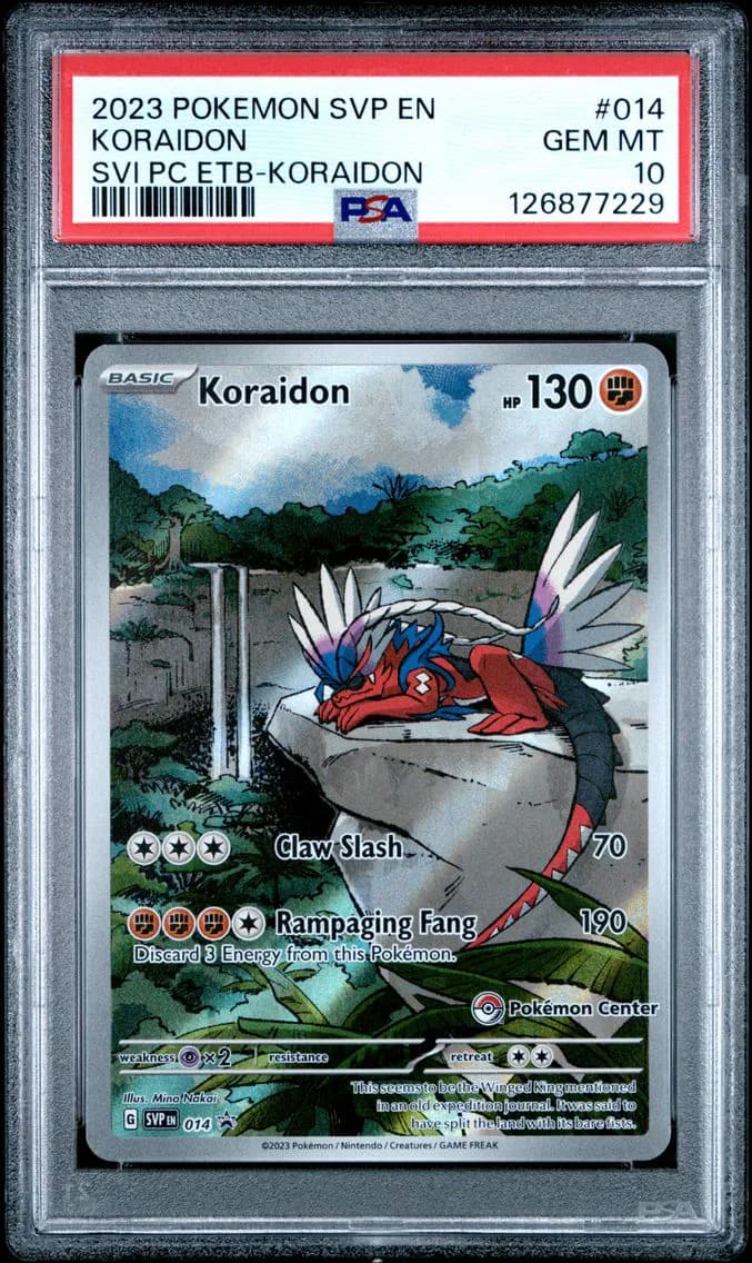 2023 #014 Koraidon PSA 10 Svp EN-SV Black Star Promo