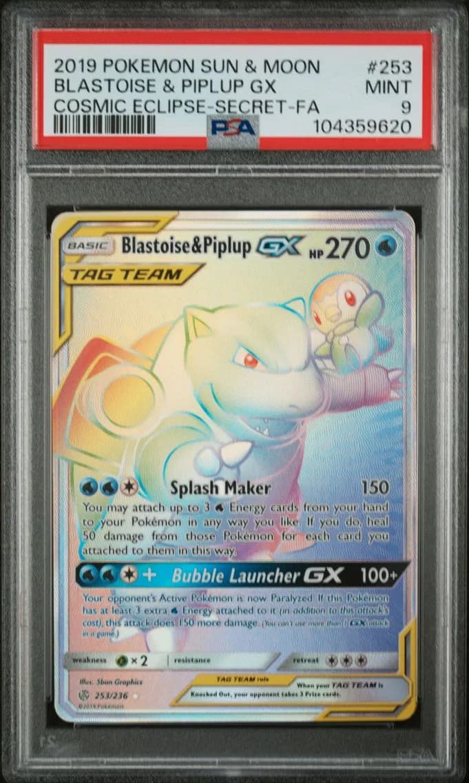 Blastoise & Piplup-GX slab