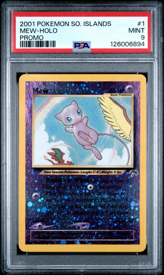 2001 #1 Mew-Holo PSA 9 Southern Islands Promo Pokemon