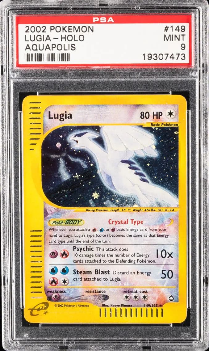 2003 #149 Lugia-Holo PSA 9 Aquapolis Pokemon
