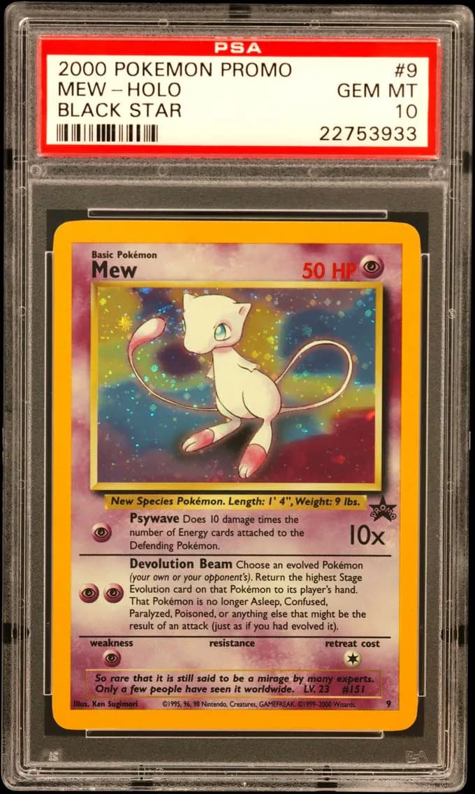 2000 #9 Mew-Holo PSA 10 Promo Black Star