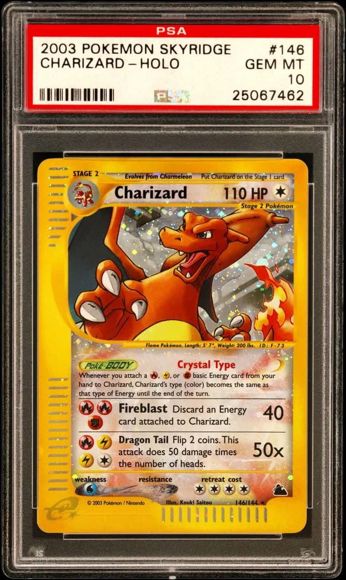 2003 #146 Charizard-Holo PSA 10 Skyridge