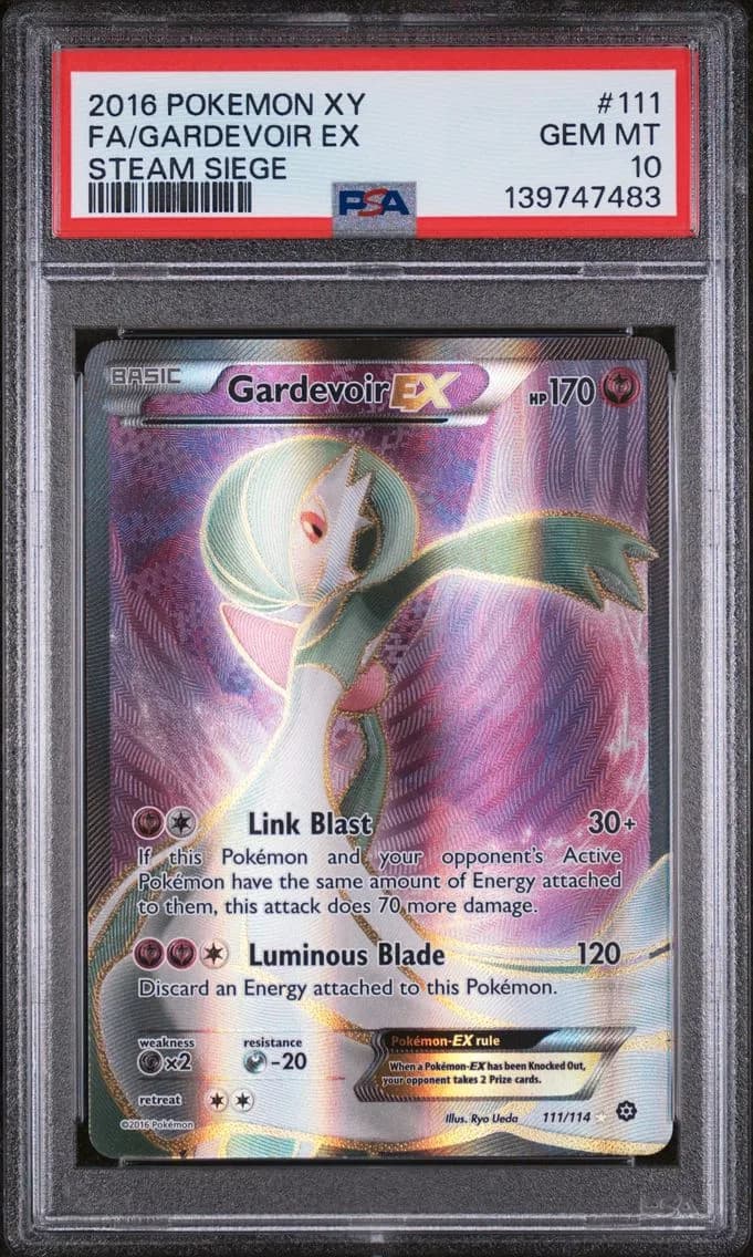 2016 #111 Full Art/Gardevoir EX PSA 10 XY Steam Siege