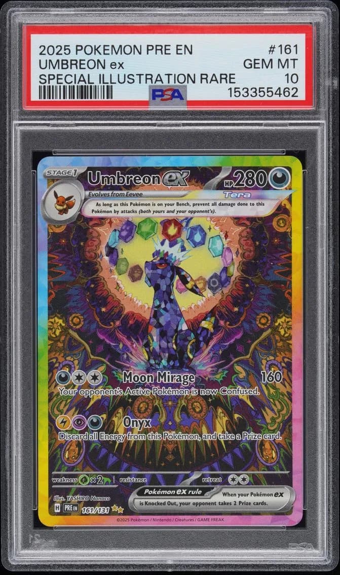 2025 #161 Umbreon EX PSA 10 Pre EN-Prismatic Evolutions