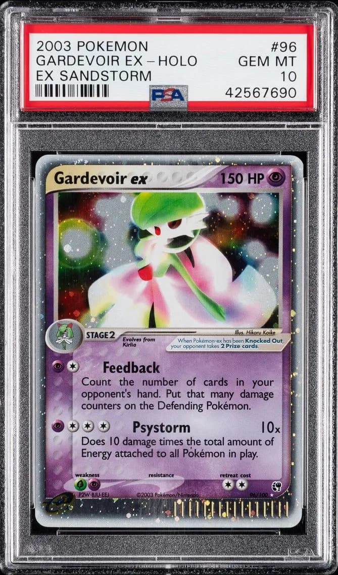 2003 #96 GARDEVOIR EX-HOLO PSA 10 POKEMON EX SANDSTORM