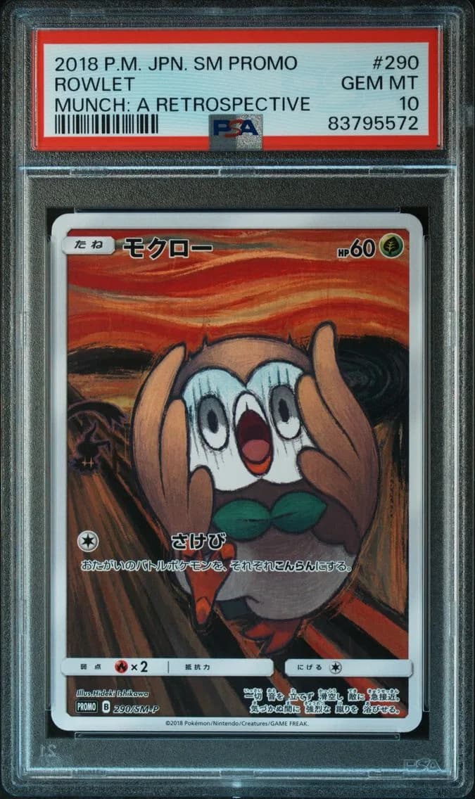 2018 #290 Rowlet PSA 10 Japanese SM Promo