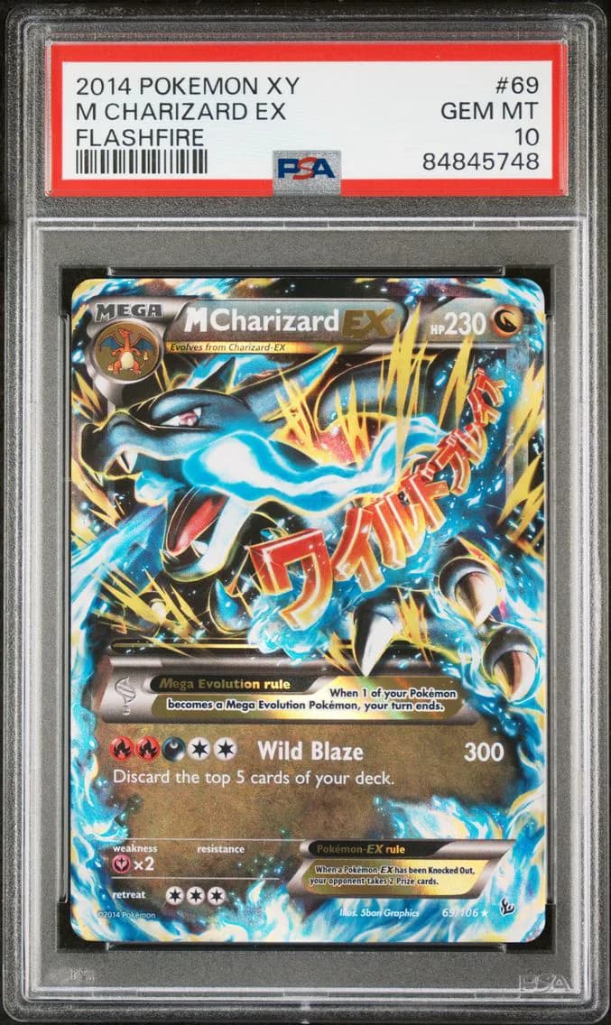2014 #69 M Charizard EX PSA 10 XY Flashfire