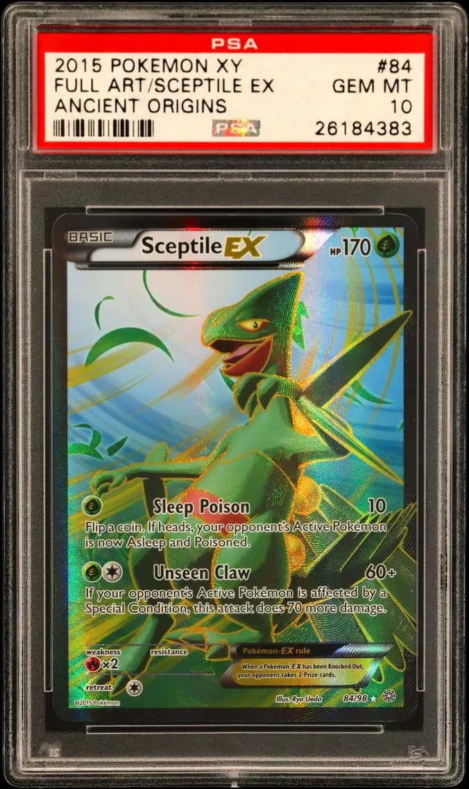 2015 #84 Full Art/Sceptile EX PSA 10 XY Ancient Origins