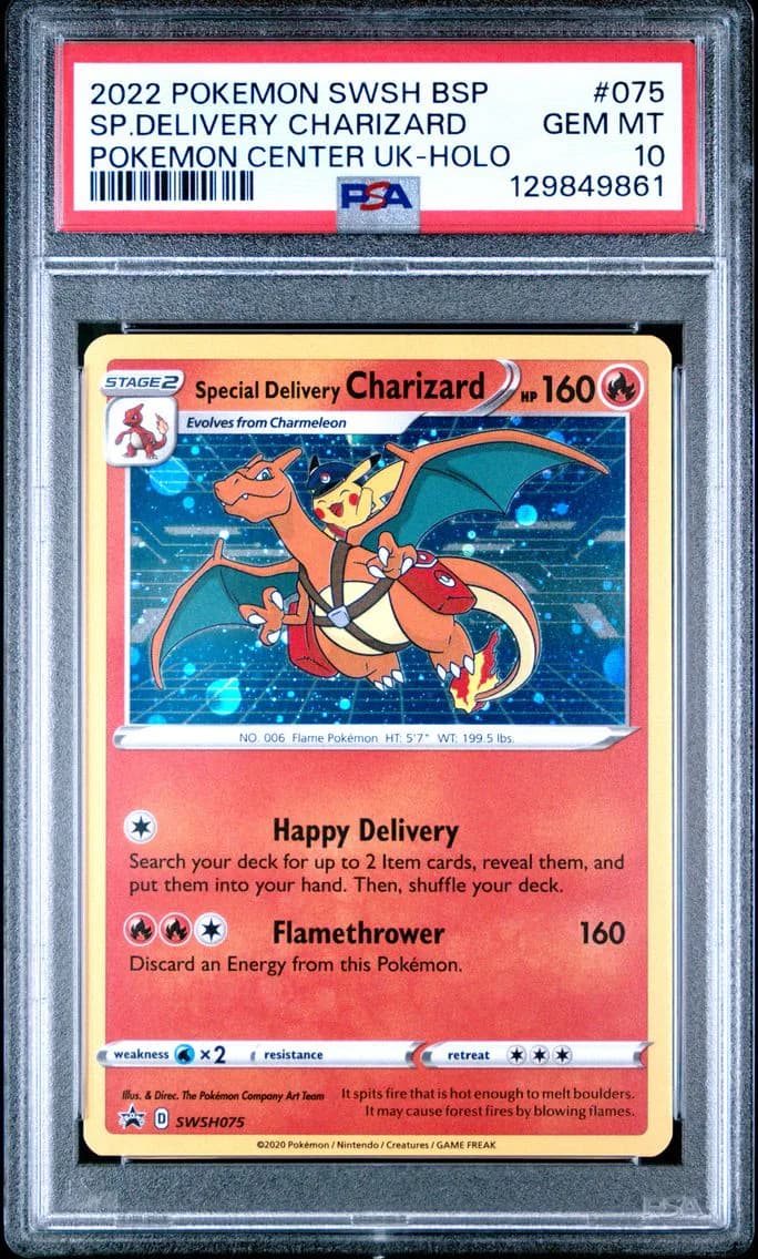 Special Delivery Charizard slab