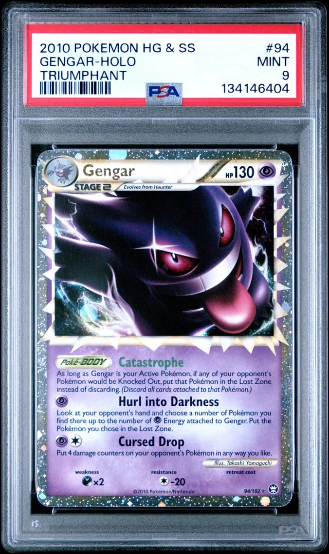2010 #94 Gengar-Holo PSA 9 Heartgold & Soulsilver Triumphant
