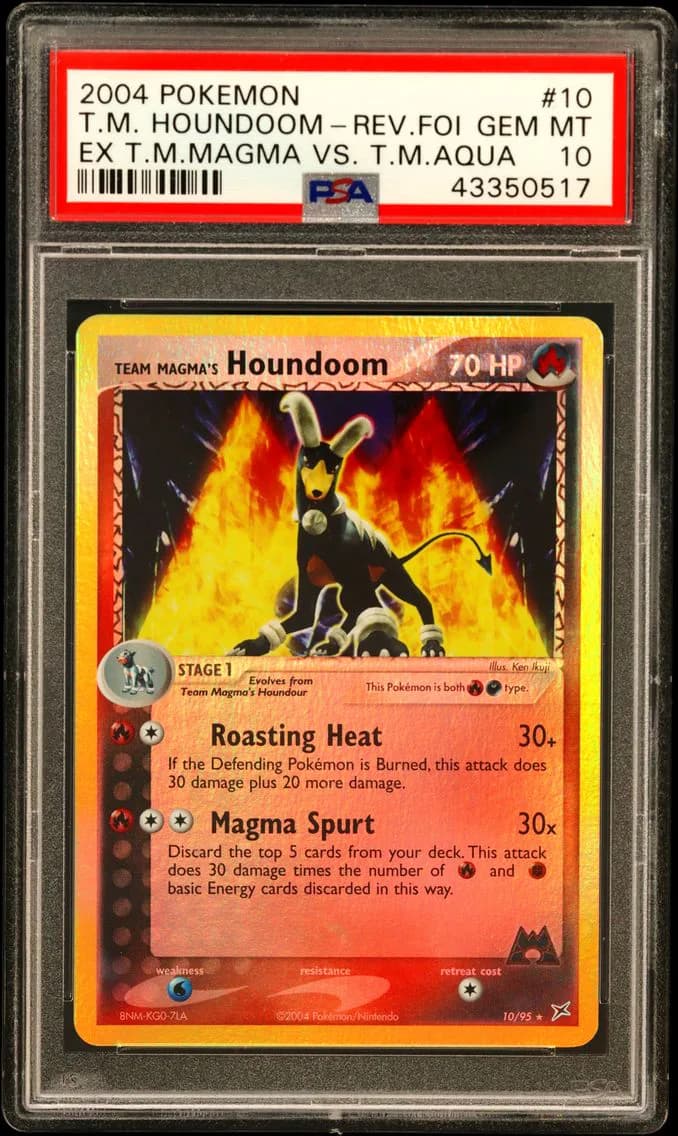 Team Magma's Houndoom slab