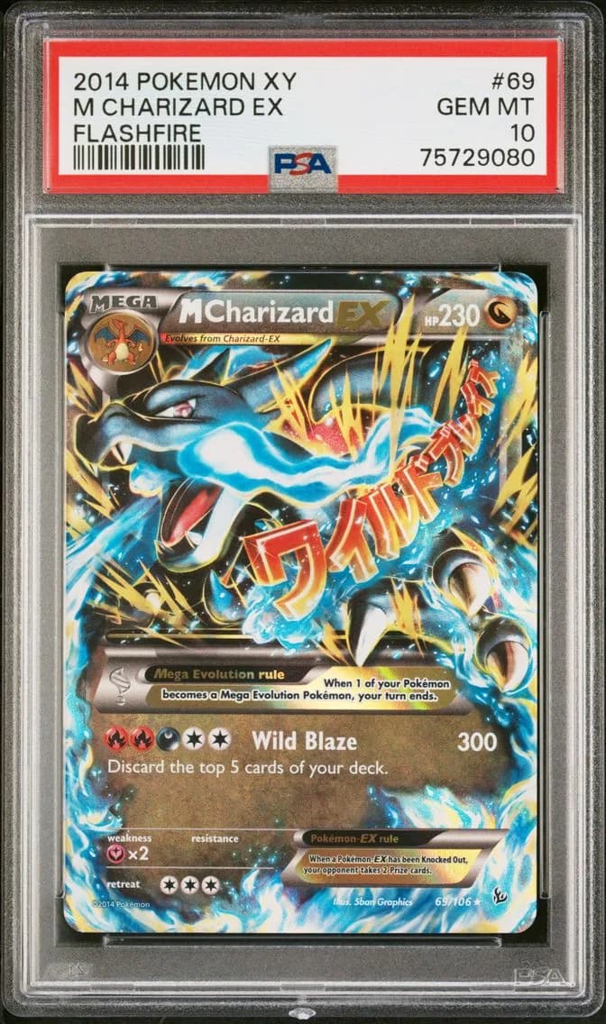 2014 #69 M Charizard EX PSA 10 XY Flashfire