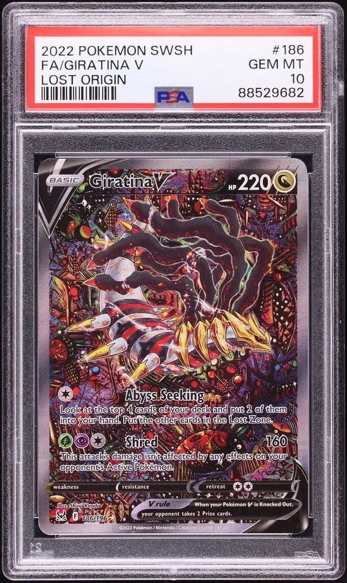 2022 #186 Giratina V #186 PSA 10 Pokemon Sword & Shield Lost Origin Alt Art