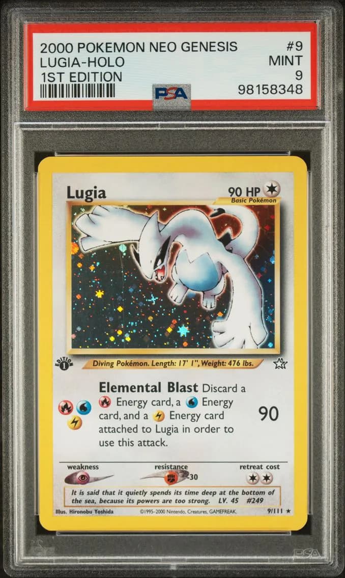 2000 #9 Lugia-Holo PSA 9 Neo Genesis 1st Edition