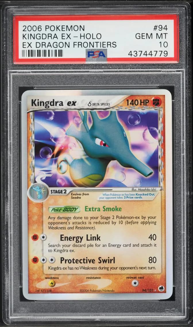 2006 #94 Kingdra EX-Holo PSA 10 EX Dragon Frontiers Pokemon