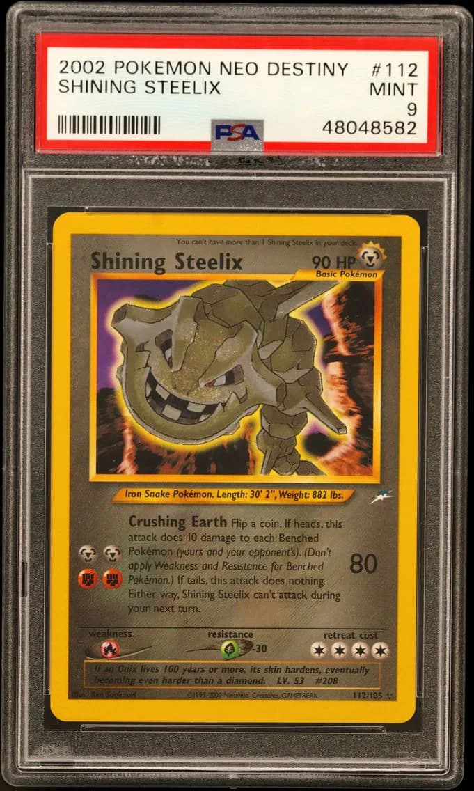 2002 #112 Shining Steelix PSA 9 Neo Destiny