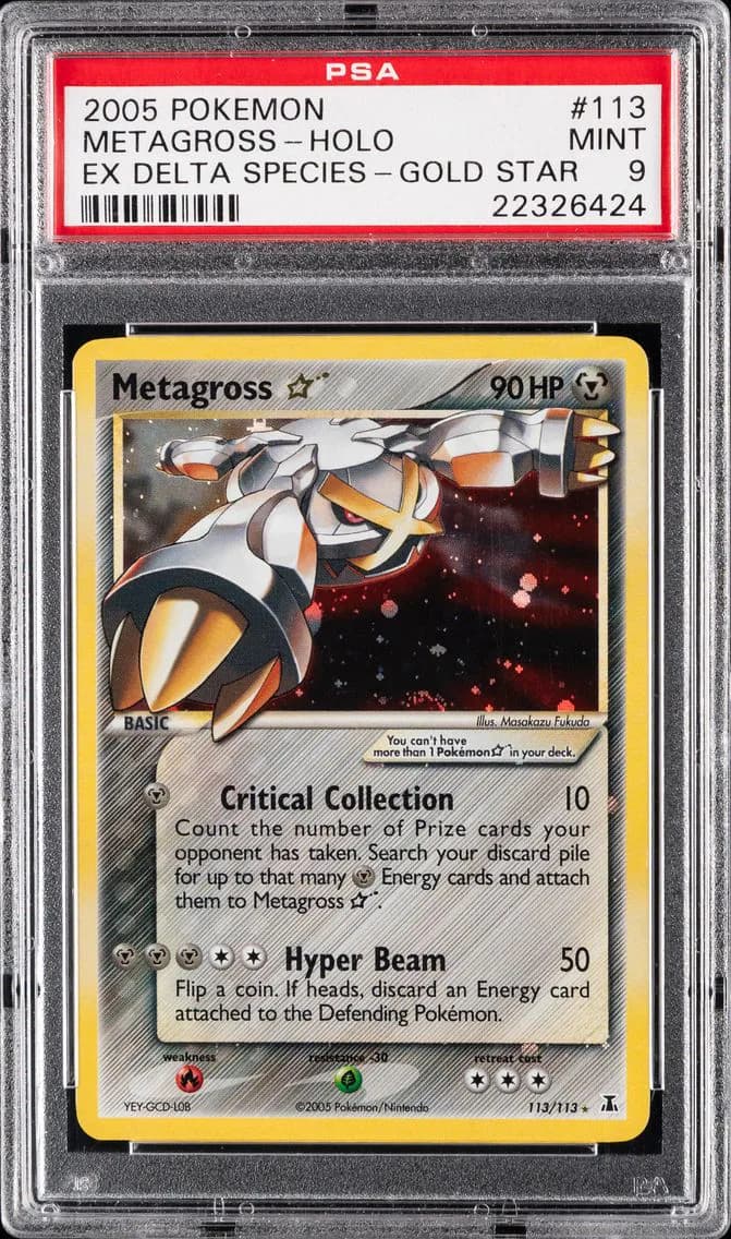 2005 #113 Metagross-Holo PSA 9 EX Delta Species Pokemon