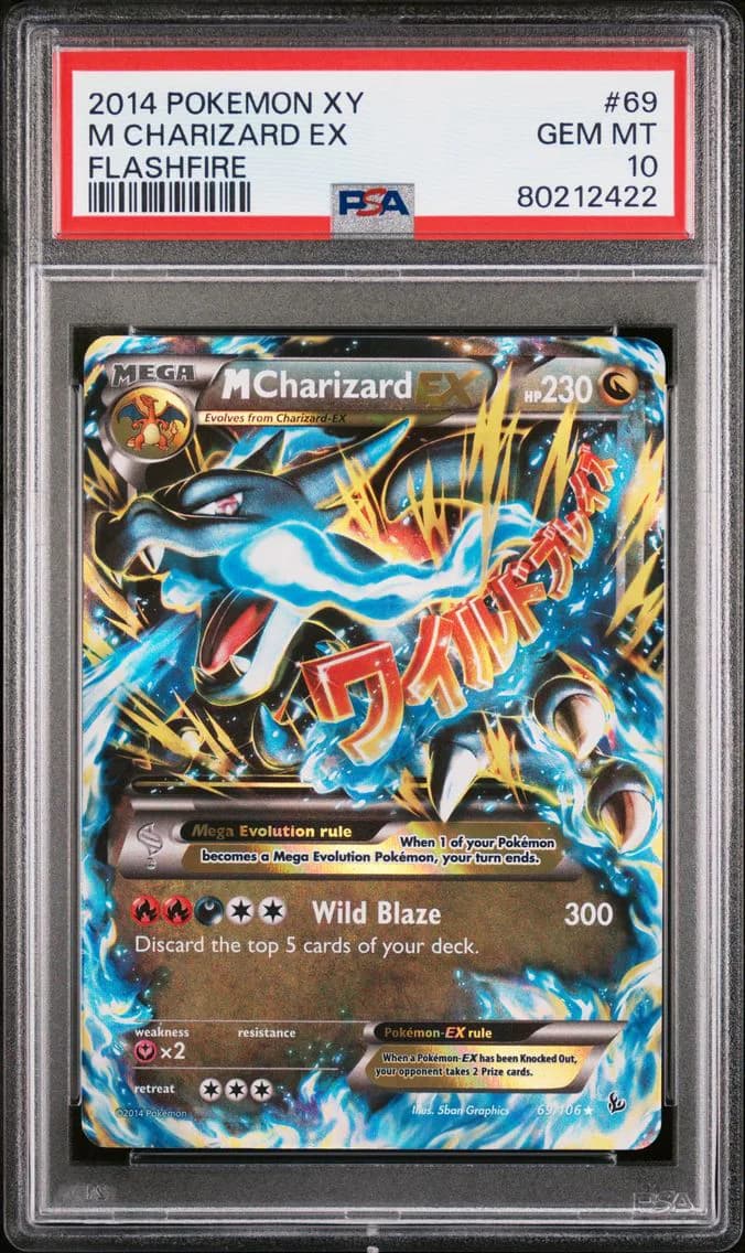 2014 #69 M Charizard EX PSA 10 XY Flashfire