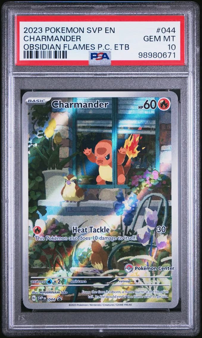 2023 #044 Charmander PSA 10 Svp EN-SV Black Star Promo