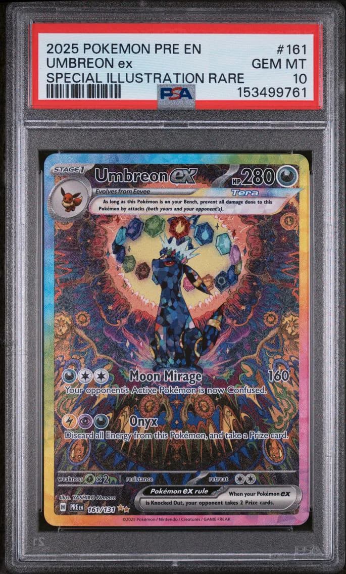 2025 #161 Umbreon EX PSA 10 Pre EN-Prismatic Evolutions