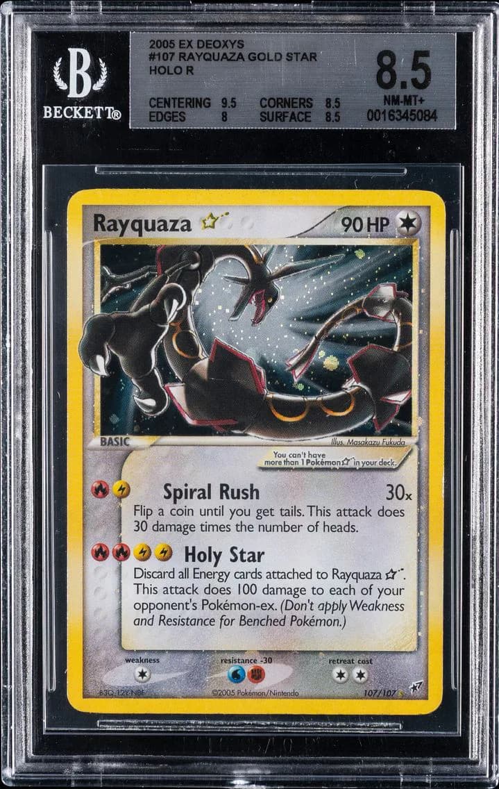2005 #107 Rayquaza-Holo BGS 8.5