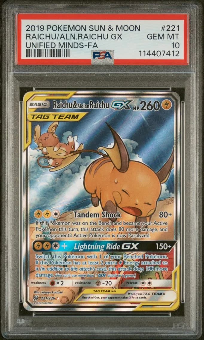 Raichu & Alolan Raichu-GX slab