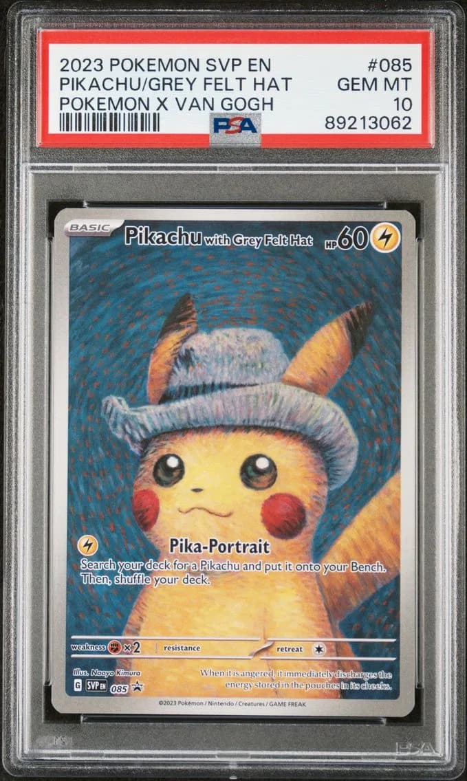 Pikachu with Grey Felt Hat slab
