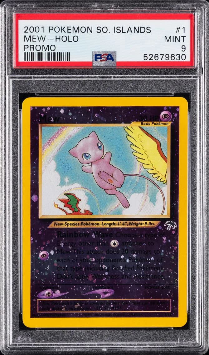 2001 #1 Mew-Holo PSA 9 Southern Islands Promo Pokemon