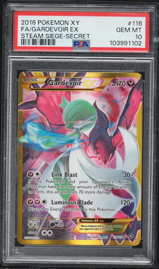 2016 #116 Full Art/Gardevoir EX PSA 10 XY Steam Siege Pokemon
