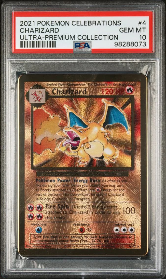 2021 #4 Charizard PSA 10 Celebrations Ultra-Premium Collection