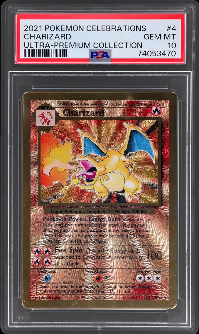 2021 #004 Charizard PSA 10 Pokemon Celebrations Ultra Premium Collection