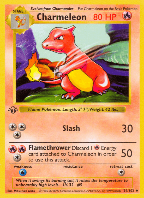 Charmeleon printed card