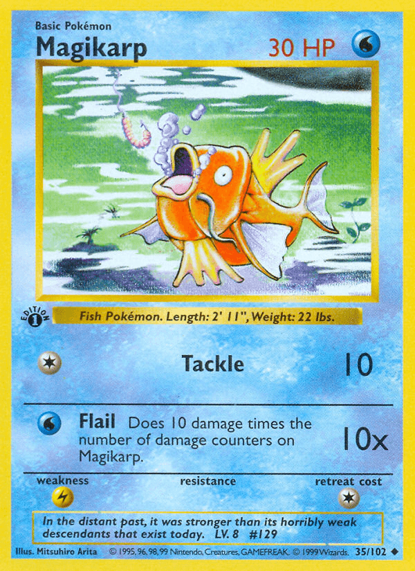 Magikarp printed card